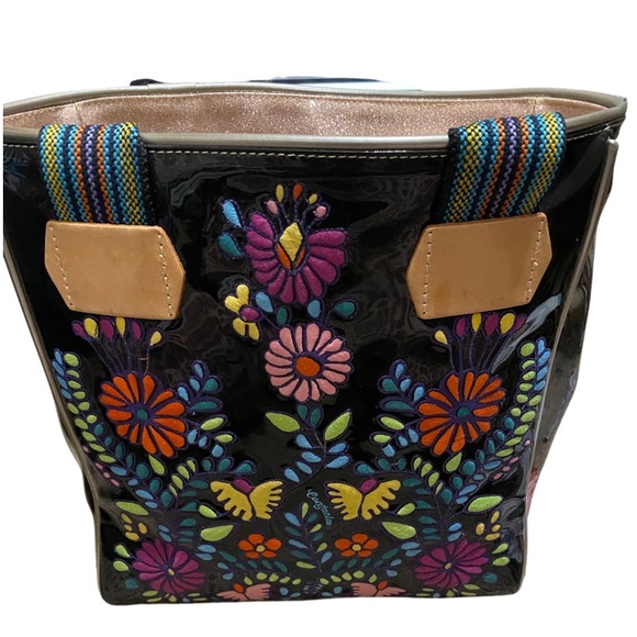Consuela Bags Black And Floral Consuela Bag Poshmark